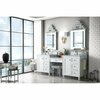 James Martin Vanities Copper Cove Encore 86in Double Vanity Set, Bright White w/ 3 CM Carrara Marble Top 301-V86-BW-DU-3CAR